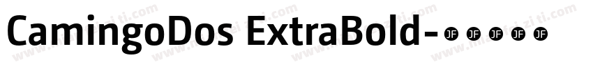 CamingoDos ExtraBold字体转换